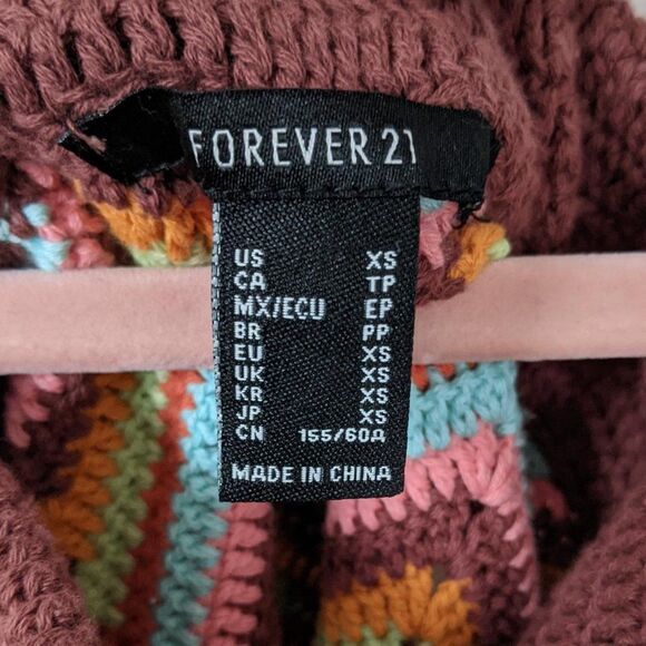 Forever 21 | Crochet Chevron Mini Skirt Sz XS - Picture 4 of 6